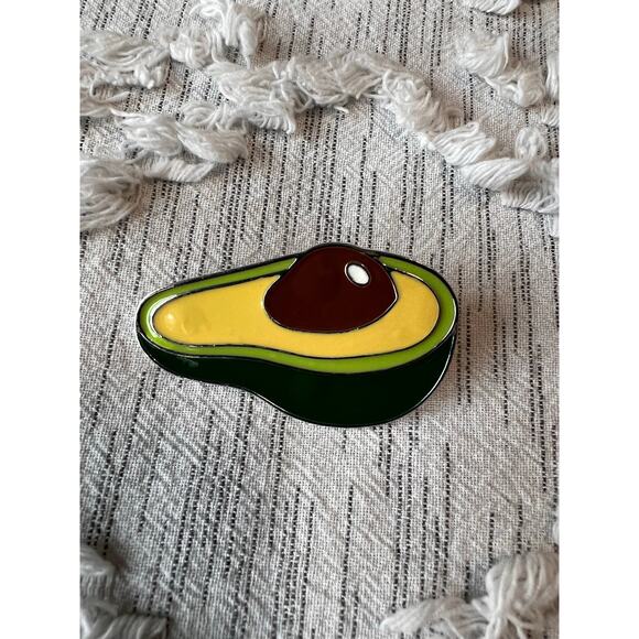 Avocado Hat Scarf Bag Lapel pin - Picture 1 of 3
